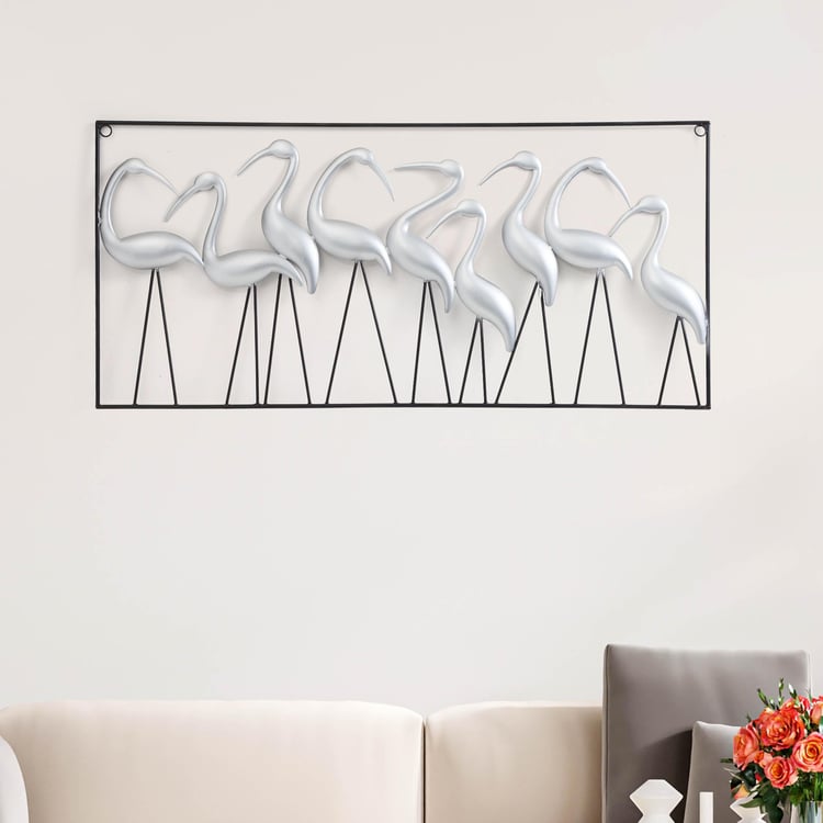 Corsica Samara Metal Crane Art Wall