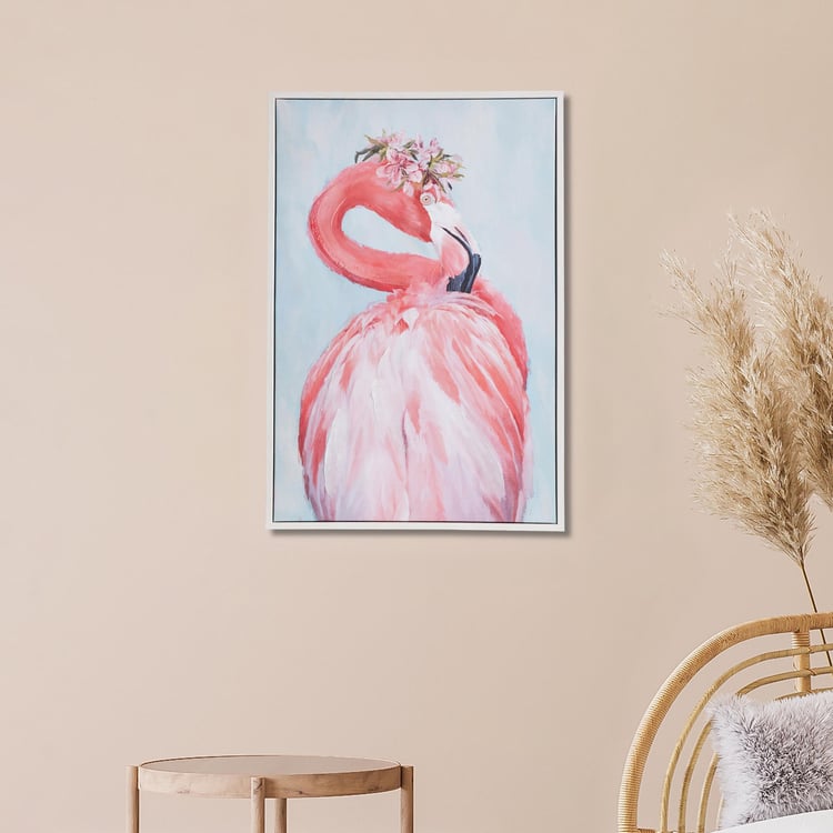 Artistry Crane Bird Wood Picture Frame - 42x62cm