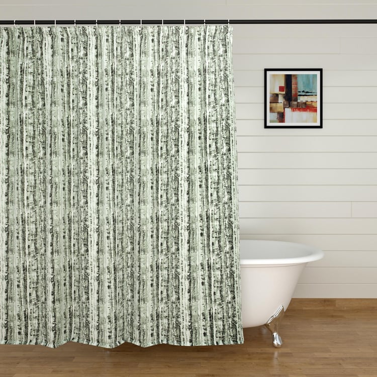 Richmond Multicolour Printed Ring Rod Shower Curtain - 183x213cm