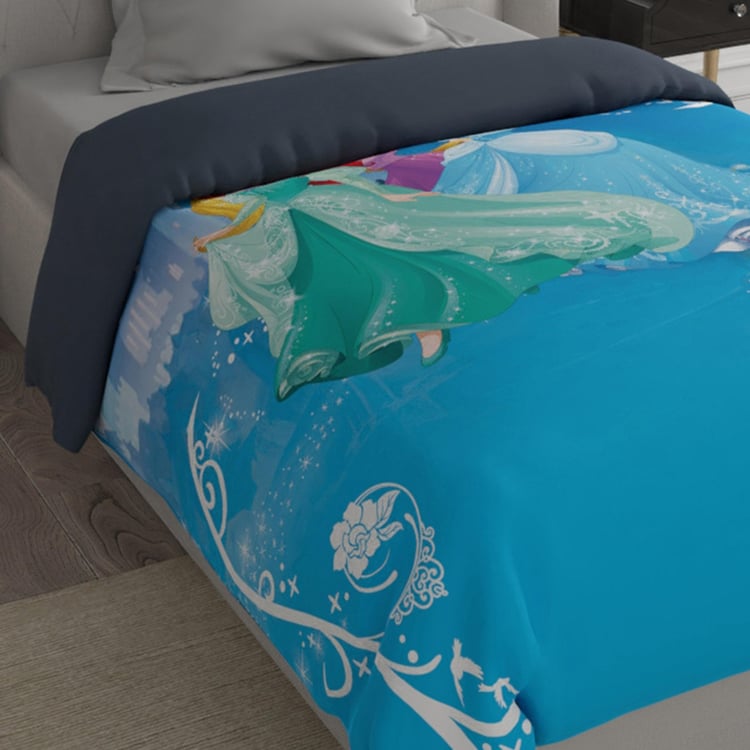 DISNEY Fusion Multicolour Princess Printed Single Bed Comforter - 150x220cm
