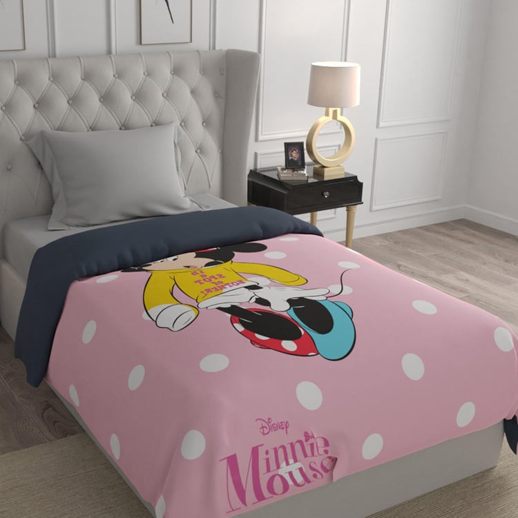 DISNEY Multicolour Minnie Mouse Printed Cotton Single Comforter - 150x220cm