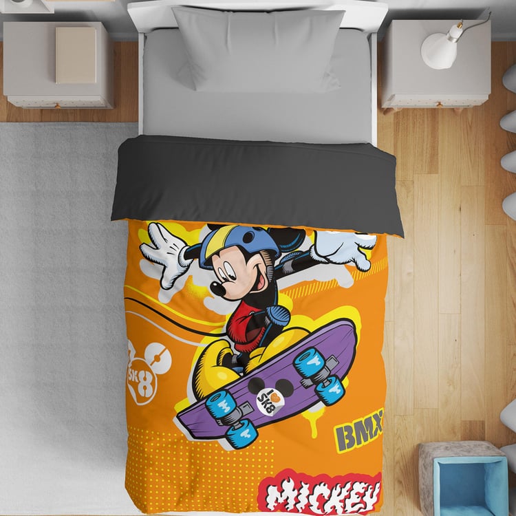 DISNEY Fusion Multicolour Mickey Mouse Printed Cotton Single Comforter - 150x220cm