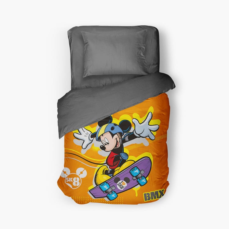 DISNEY Fusion Multicolour Mickey Mouse Printed Cotton Single Comforter - 150x220cm
