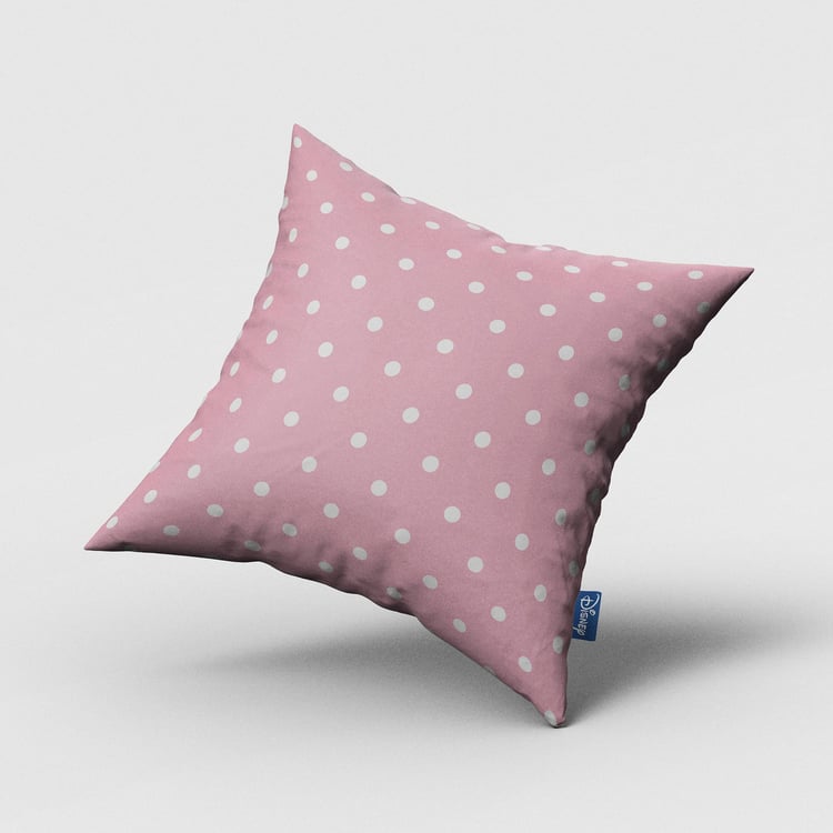 DISNEY Inspiration Pink Mickey Mouse Printed Cotton Cushion Cover with Filler - 40 x 40 cm