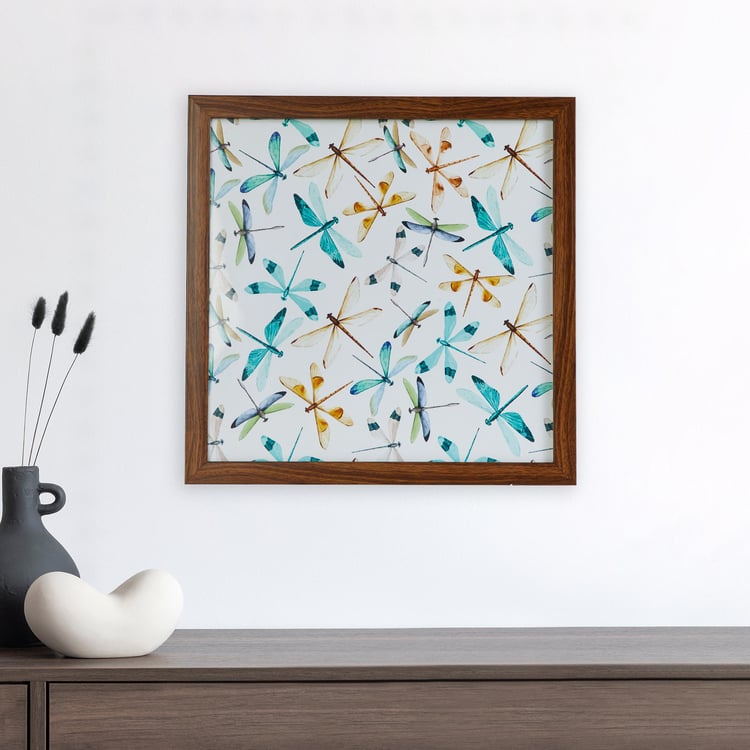 Corsica Dragonfly Wood Picture Frame - 38x38cm