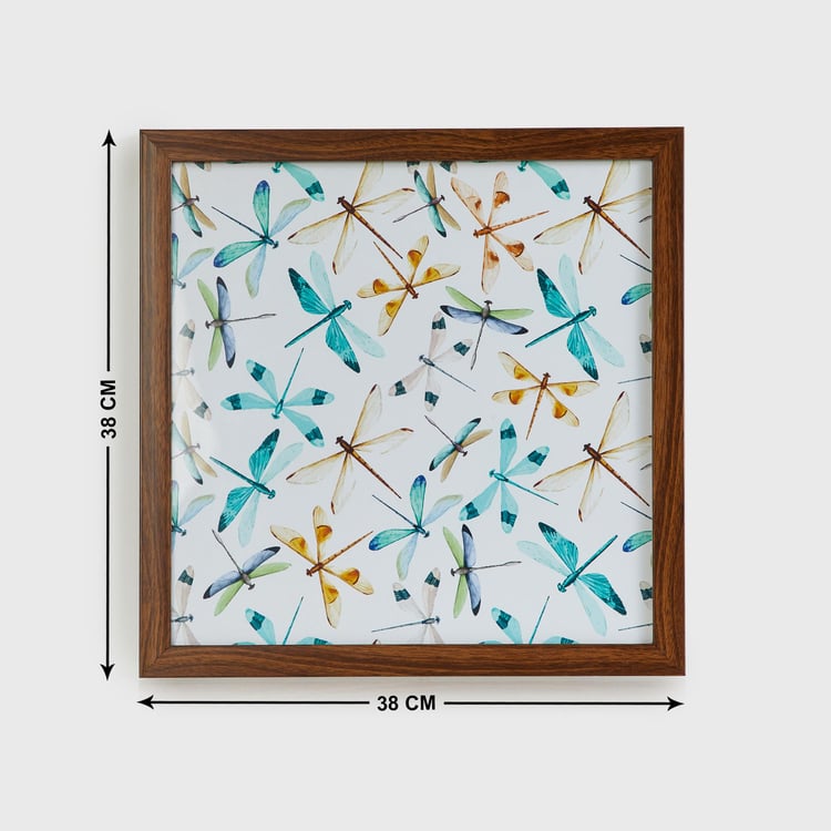 Corsica Dragonfly Wood Picture Frame - 38x38cm