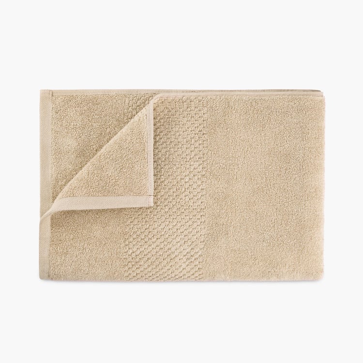 SPACES Swift Dry Brown Textured Cotton Bath Towel - 75x150cm