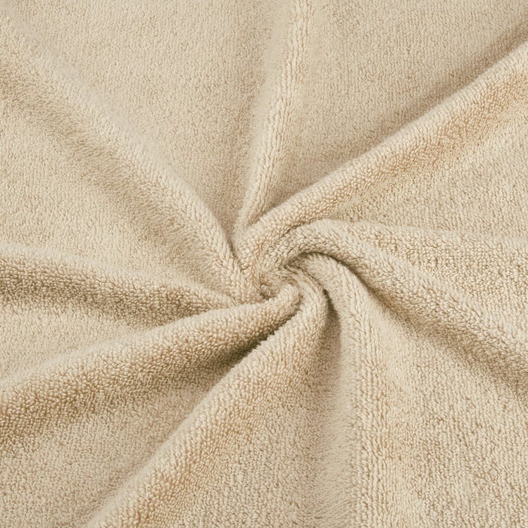 SPACES Swift Dry Brown Textured Cotton Bath Towel - 75x150cm