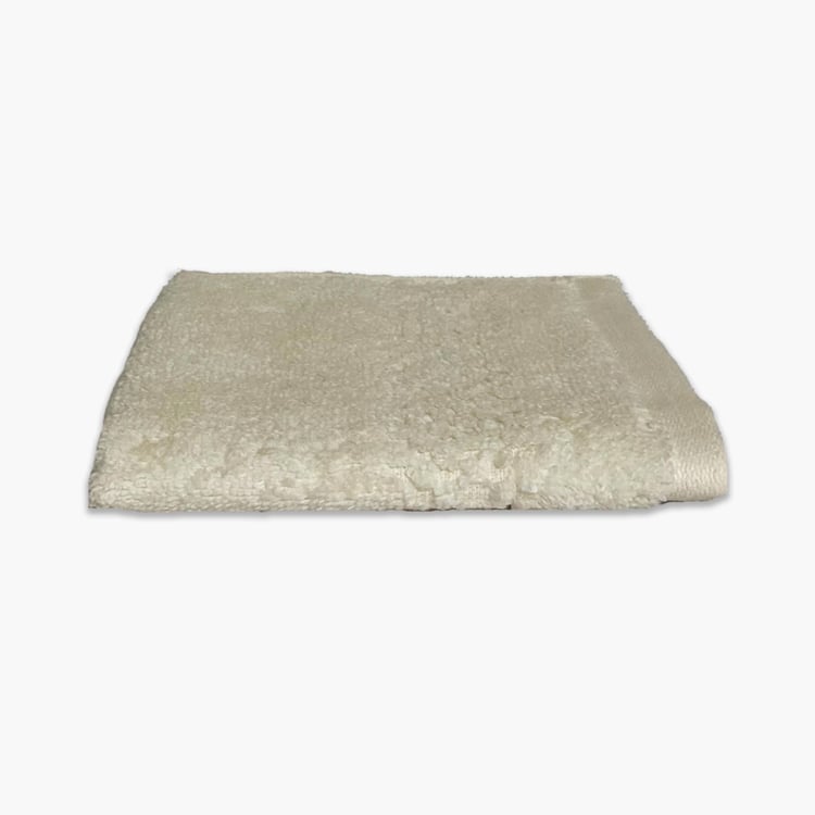 SPACES Swift Dry Beige Textured Cotton Face Towel - 30x30cm