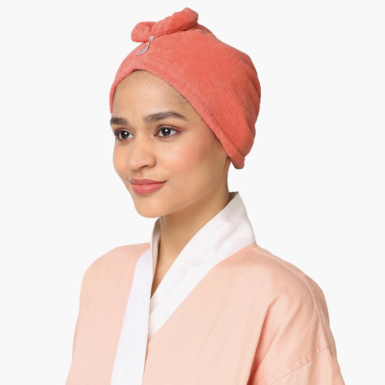 SPACES Exotica Cotton Turbie Towel - Coral