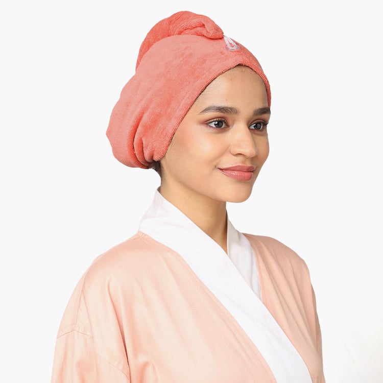 SPACES Exotica Cotton Turbie Towel - Coral