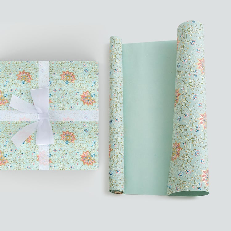 Aero Printed Wrapping Sheet with Tag and Ribbon