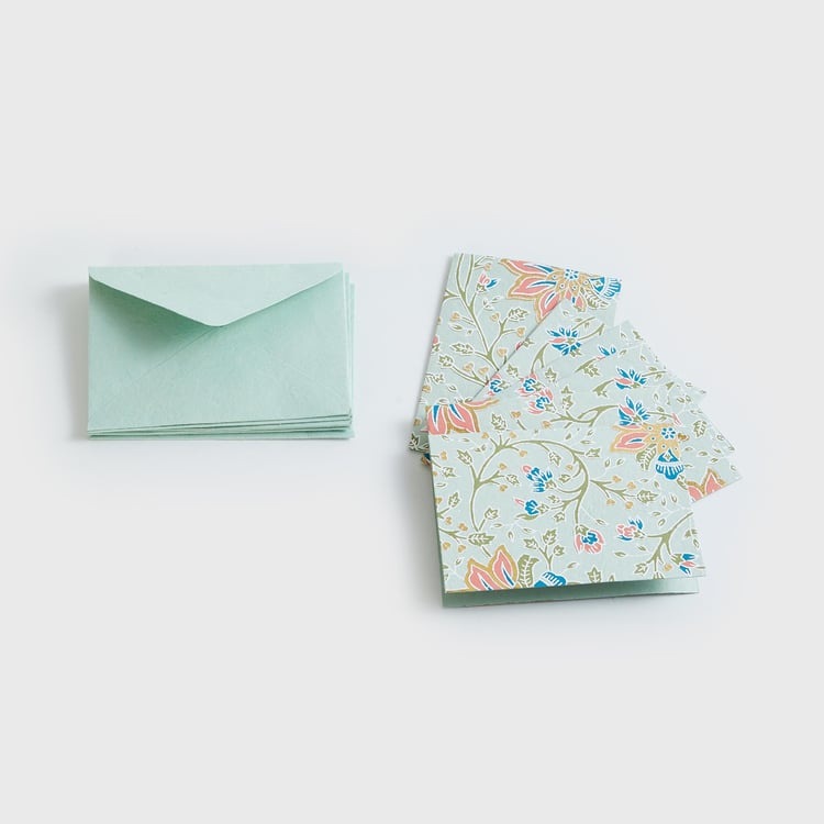 Aero Set of 6 Printed Paper Note Cards with Envelopes