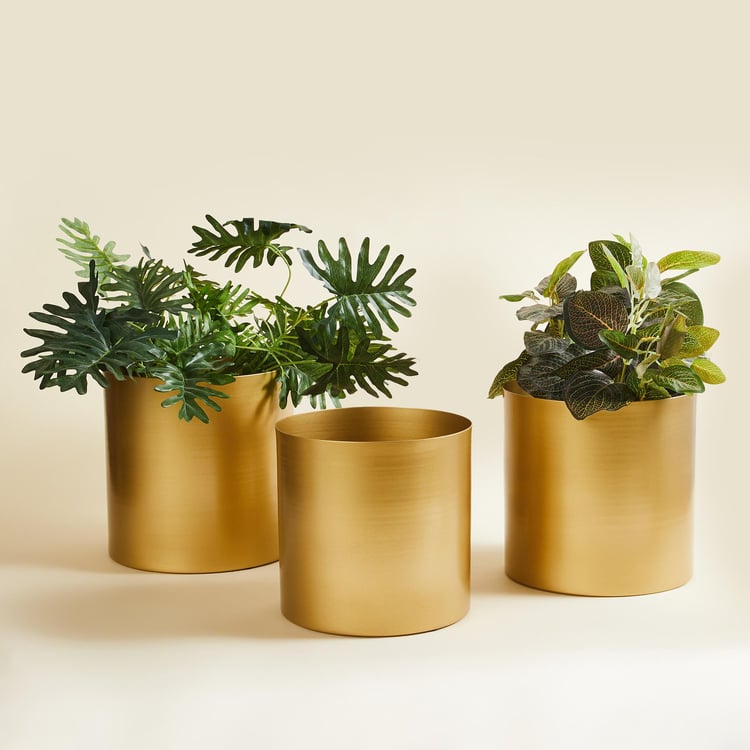 Valencia Set of 3 Metal Planters