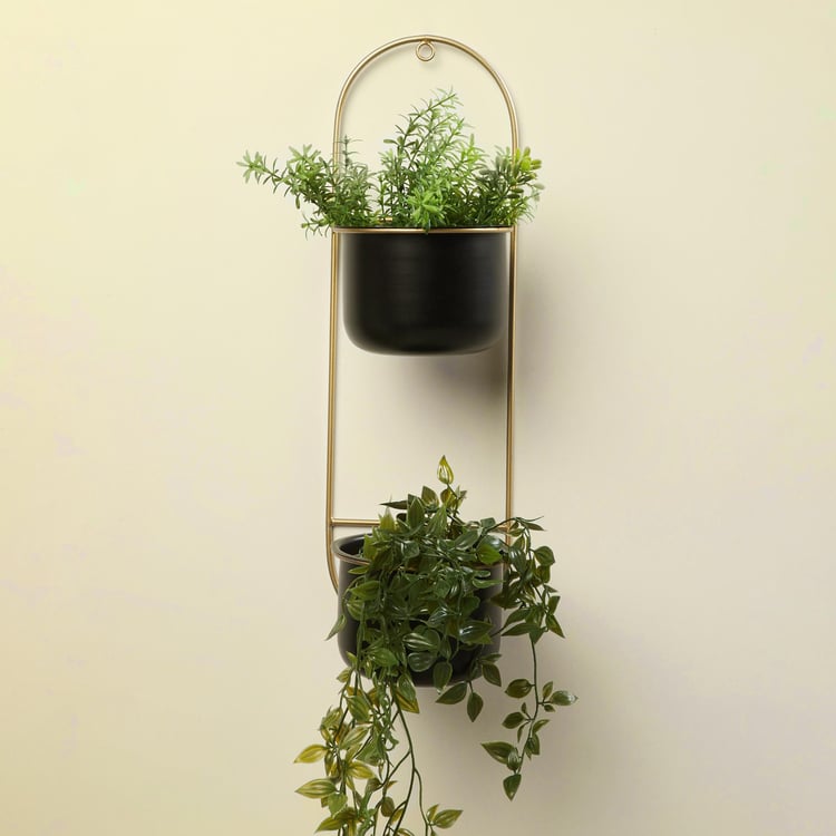 Valencia Metal Wall Mounted Dual Planter