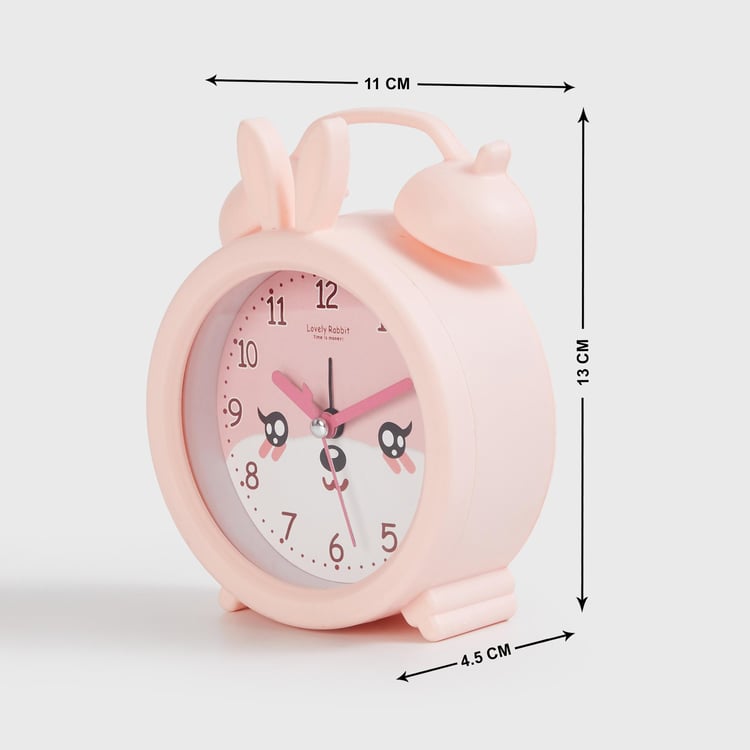 Corsica Slate Bunny Bell Clock - 11cm