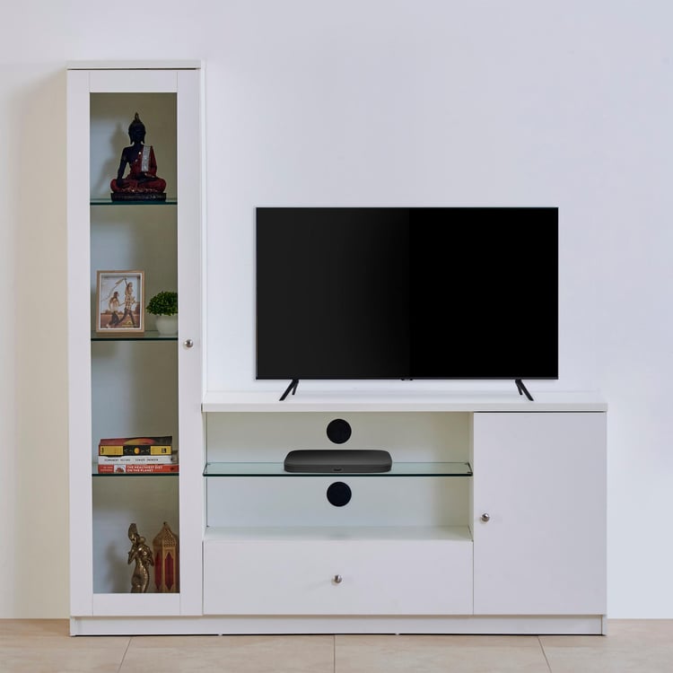 Reynan Entertainment Wall Unit - White