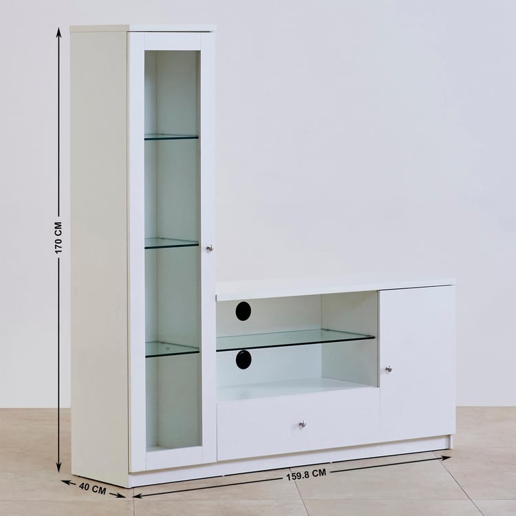 Reynan Entertainment Wall Unit - White