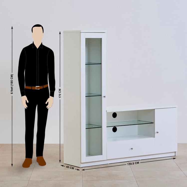 Reynan Entertainment Wall Unit - White