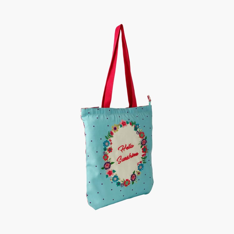 PINAKEN Hello Sunshine Multicolour Printed Tote Bag