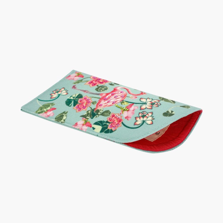 PINAKEN Tropical Flamingo Multicolour Printed Spectacle Cover