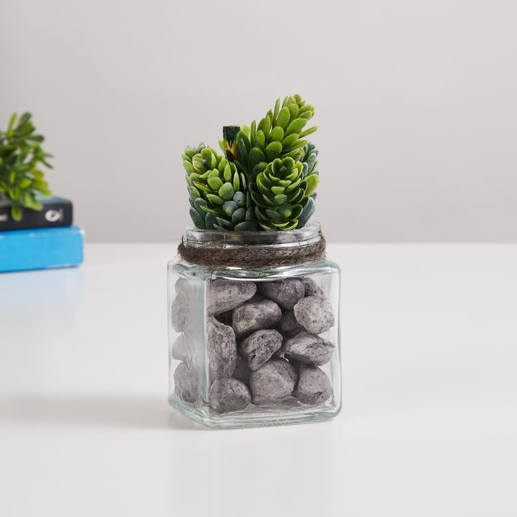 Corsica Eden Artificial Plant in Glass Jar