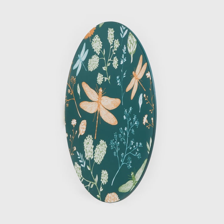 Corsica Dragonfly Wood Printed Wall Plate - 40cm