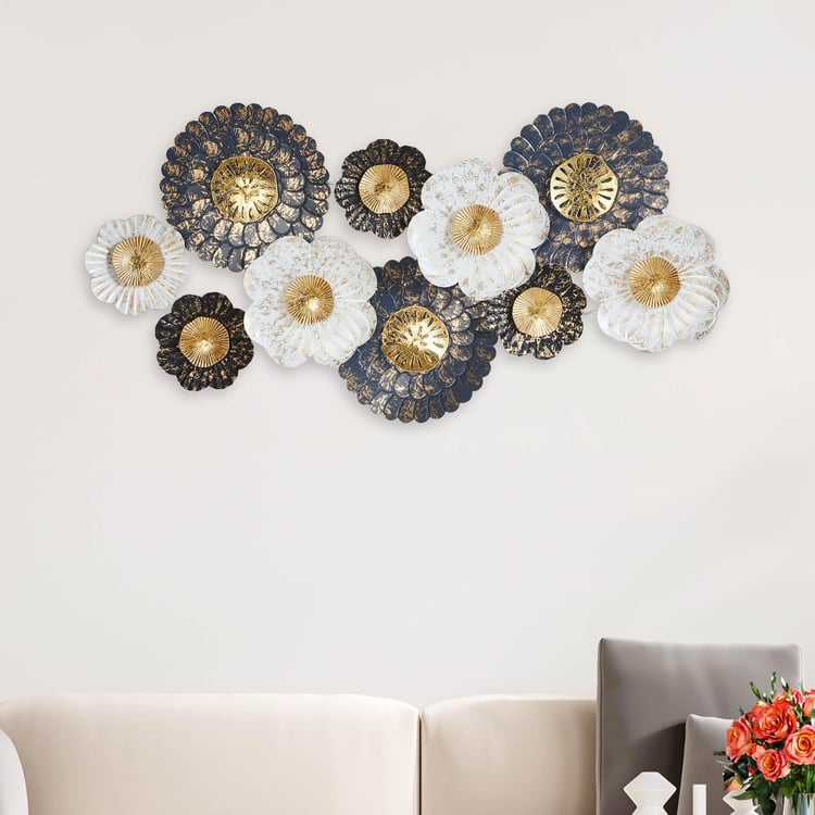 Corsica Fiesta Metal Abstract Floral Wall Art