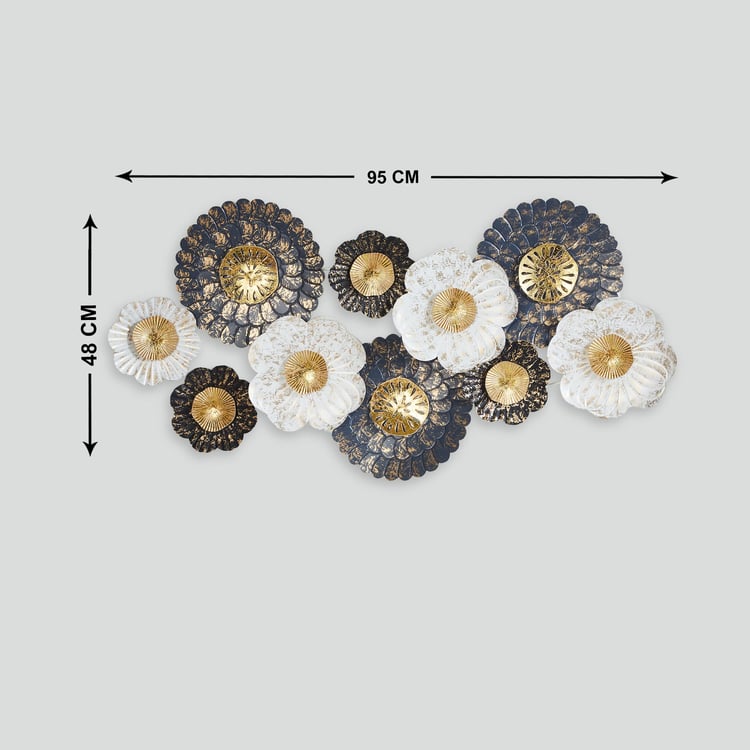 Corsica Fiesta Metal Abstract Floral Wall Art