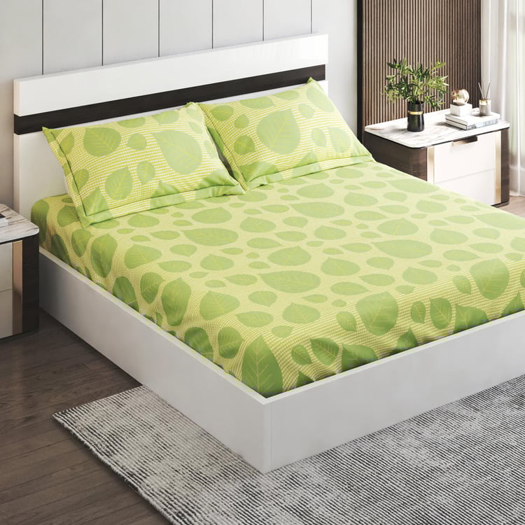 Corsica Elegant Microfibre Printed 3Pcs Queen Bedsheet Set