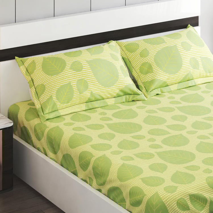 Corsica Elegant Microfibre Printed 3Pcs Queen Bedsheet Set