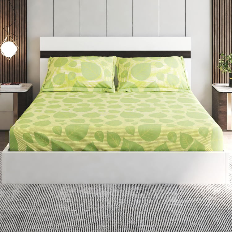 Corsica Elegant Microfibre Printed 3Pcs Queen Bedsheet Set