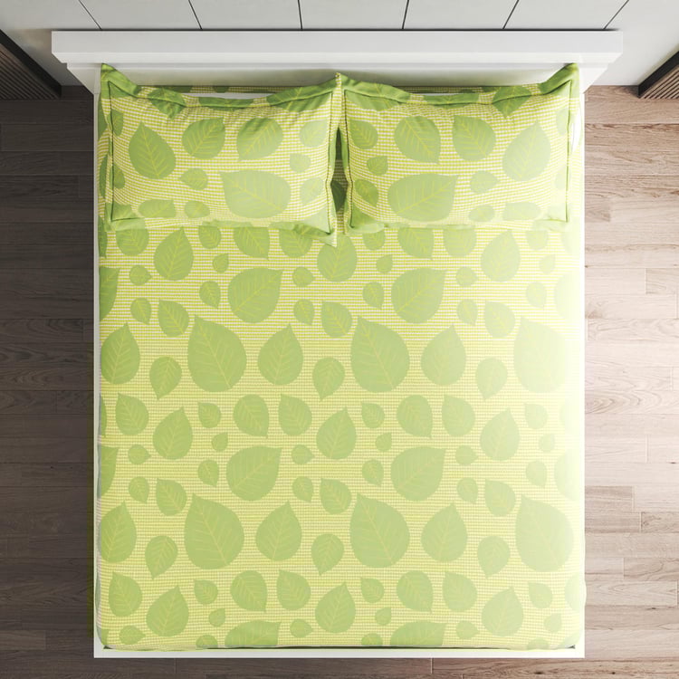 Corsica Elegant Microfibre Printed 3Pcs Queen Bedsheet Set