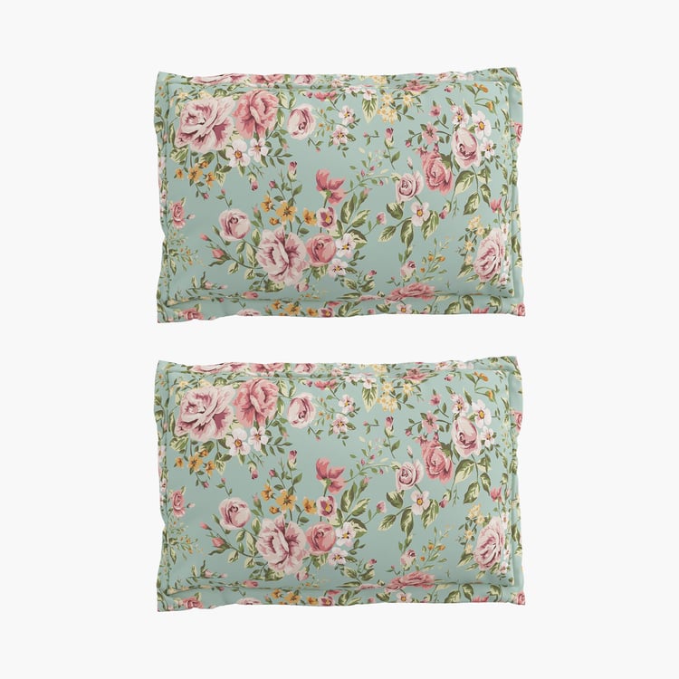 Corsica Elegant Microfibre Printed 3Pcs Queen Bedsheet Set