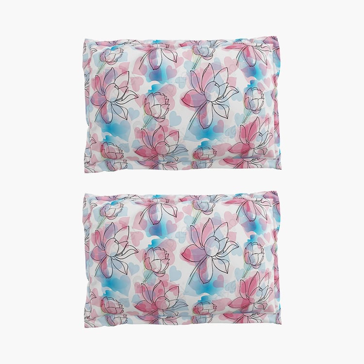 Corsica Kamal Microfibre 144TC Printed 3Pcs Queen Bedsheet Set