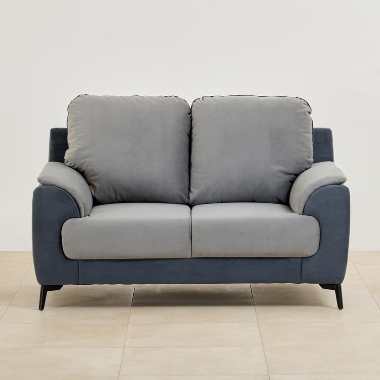 Polaris Velvet 2-Seater Sofa - Grey