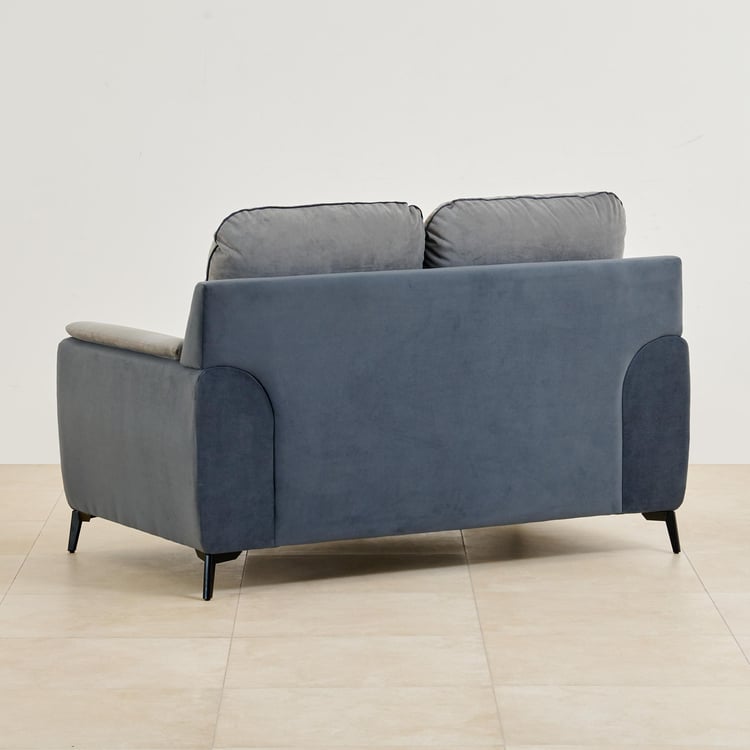 Polaris Velvet 2-Seater Sofa - Grey