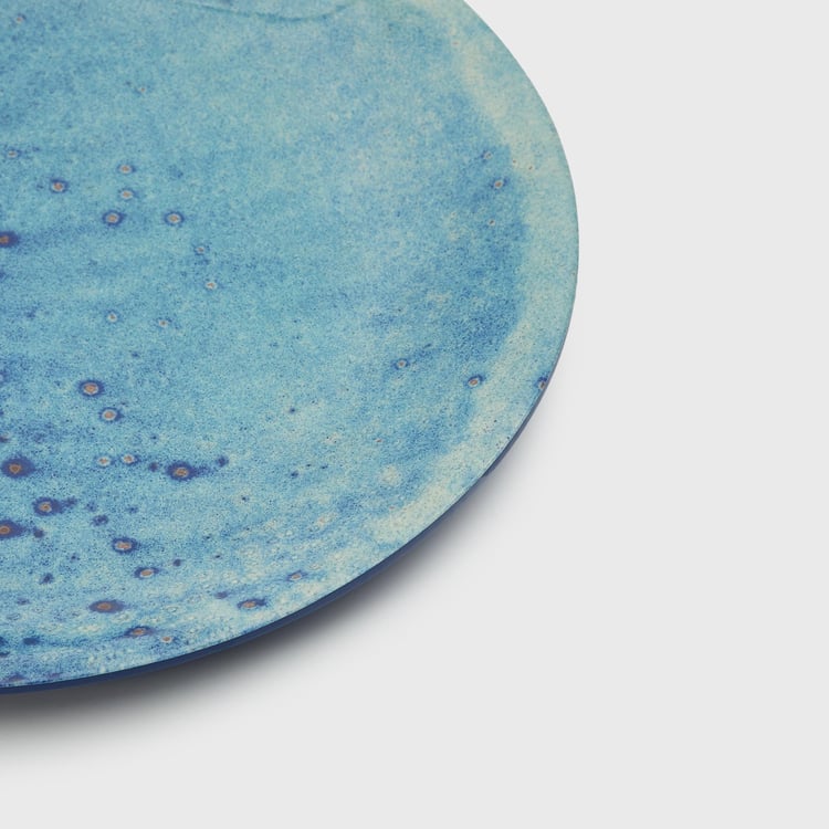 Leon Otto Blue Printed Melamine Dinner Plate - 27cm