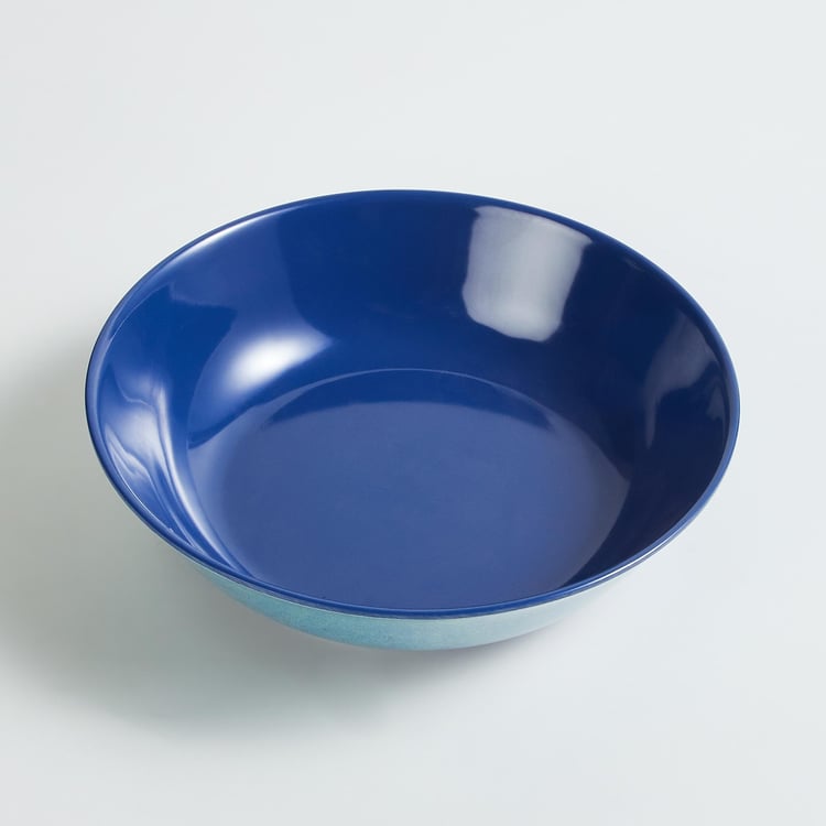 Meadows Solids Blue Colourblock Melamine Serving Bowl