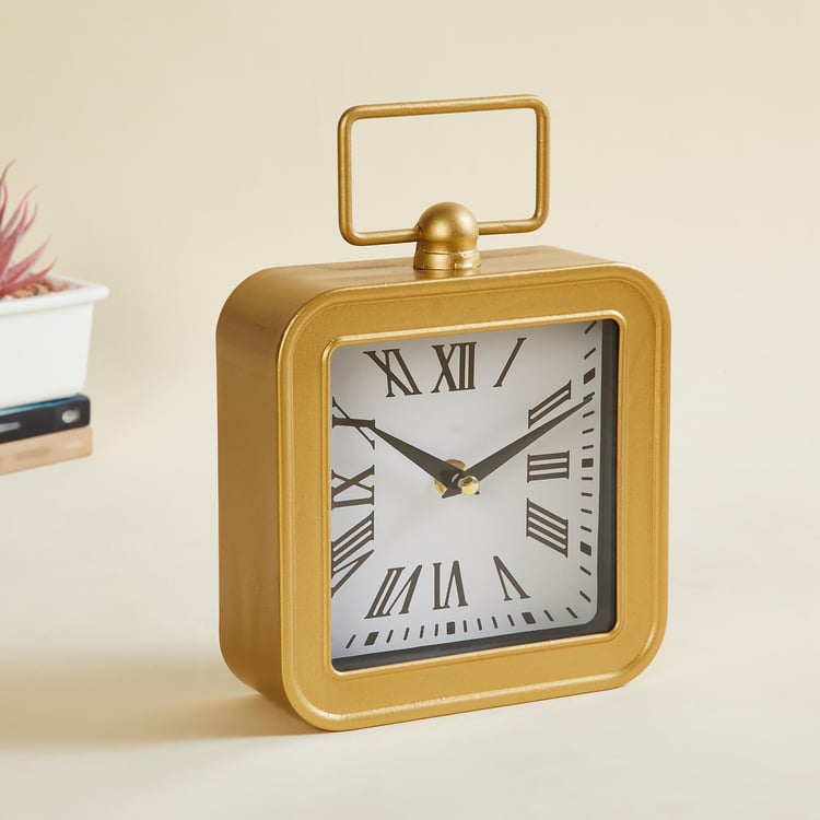 Casablanca Metal Accent Table Clock