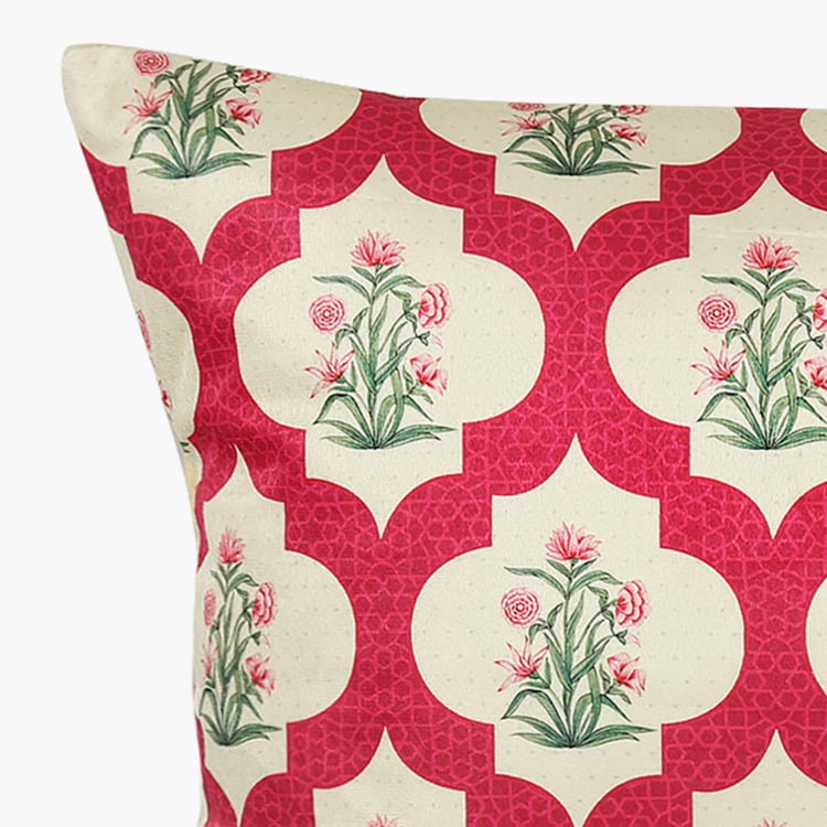 INDIA CIRCUS Poppy Multicolour Printed Cushion Covers - 30x30cm - 5Pcs