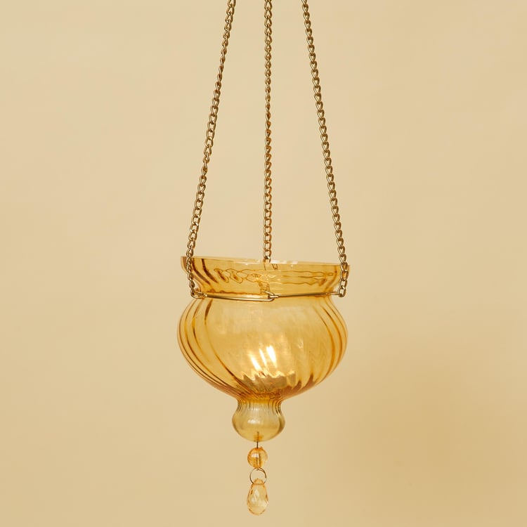 Bleam Glass Hanging T-Light Holder