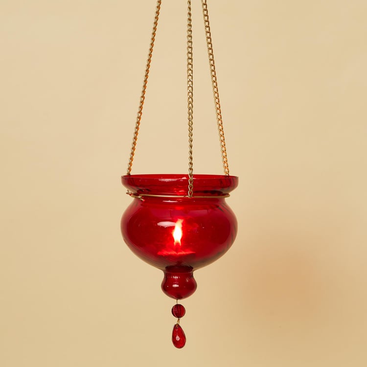 Bleam Glass Hanging T-Light Holder