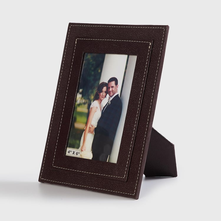 Orion Detroit Brown Textured Window Photo Frame - 17.5x22cm