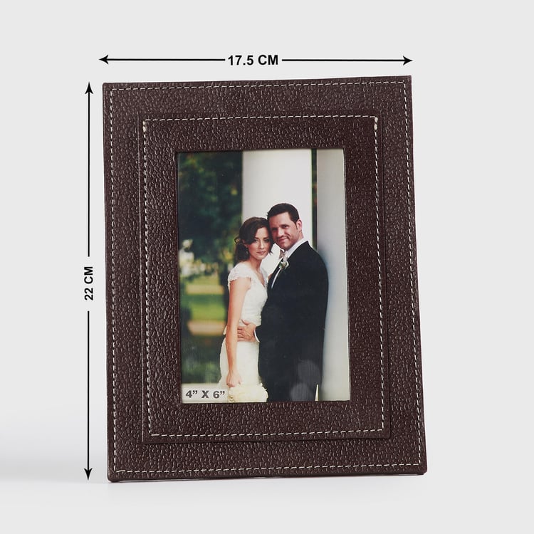 Orion Detroit Brown Textured Window Photo Frame - 17.5x22cm