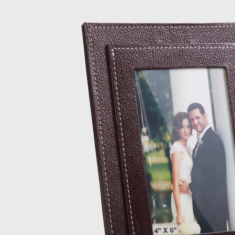 Orion Detroit Brown Textured Window Photo Frame - 17.5x22cm