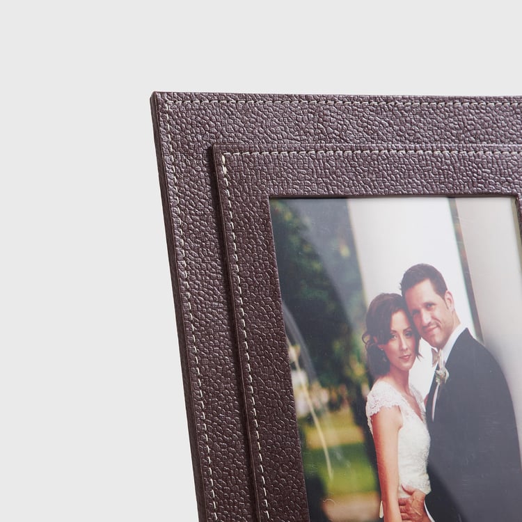 Orion Detroit Brown Textured Photo Frame - 20.5x25cm