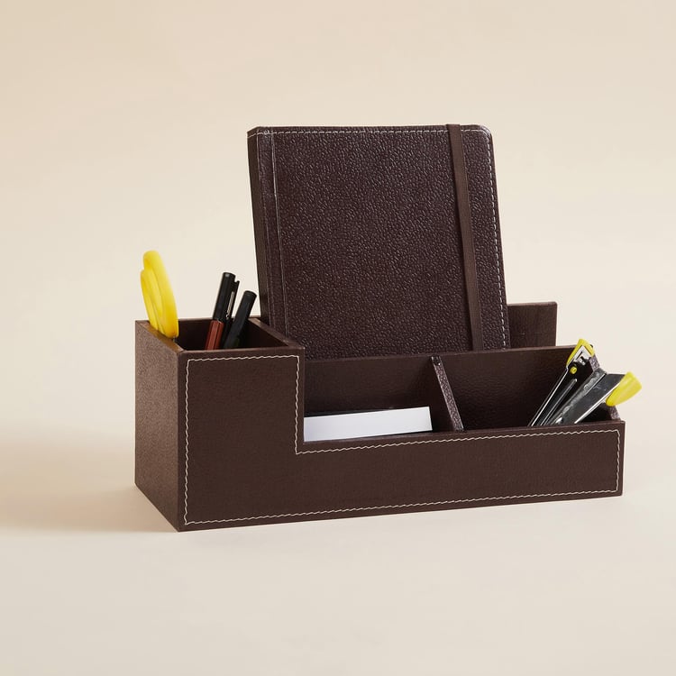 Orion MDF Desk Organiser and Magazine Holder