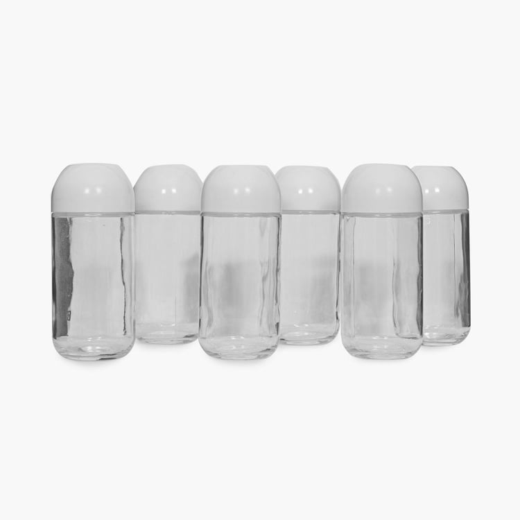 Siattle Set of 6 Glass Storage Jars - 800ml