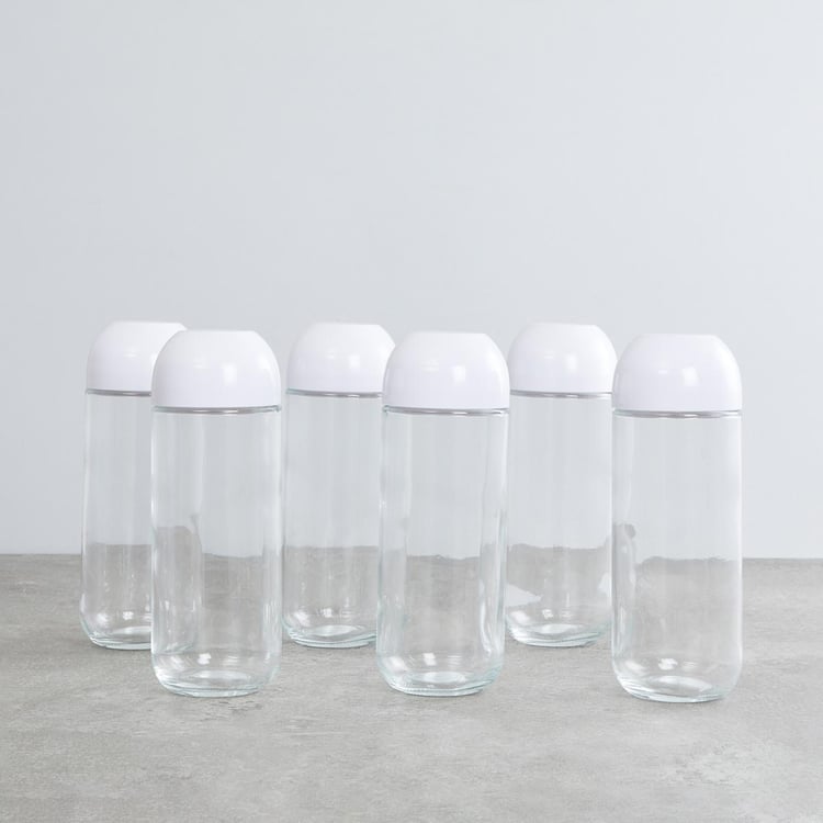 Siattle Set of 6 Glass Storage Jars - 1L